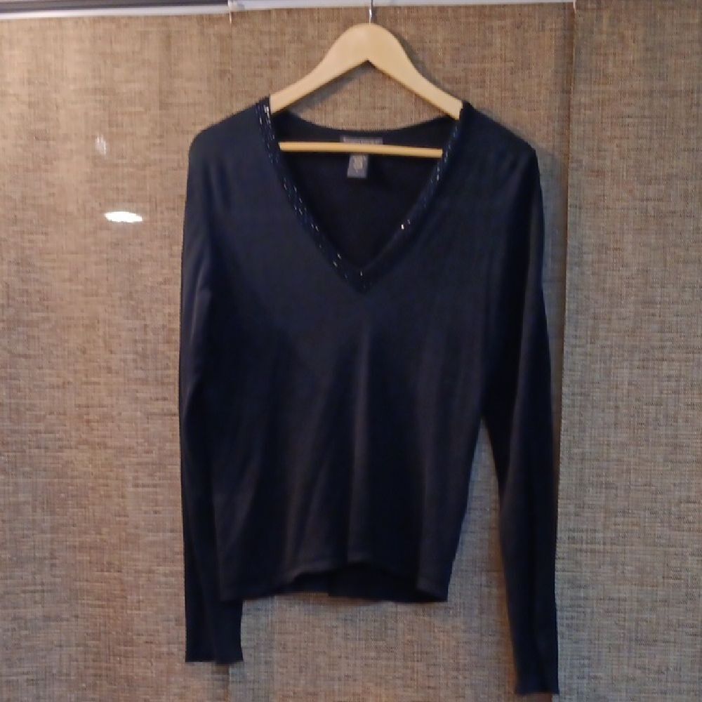 Banana Republic Black Silk Top